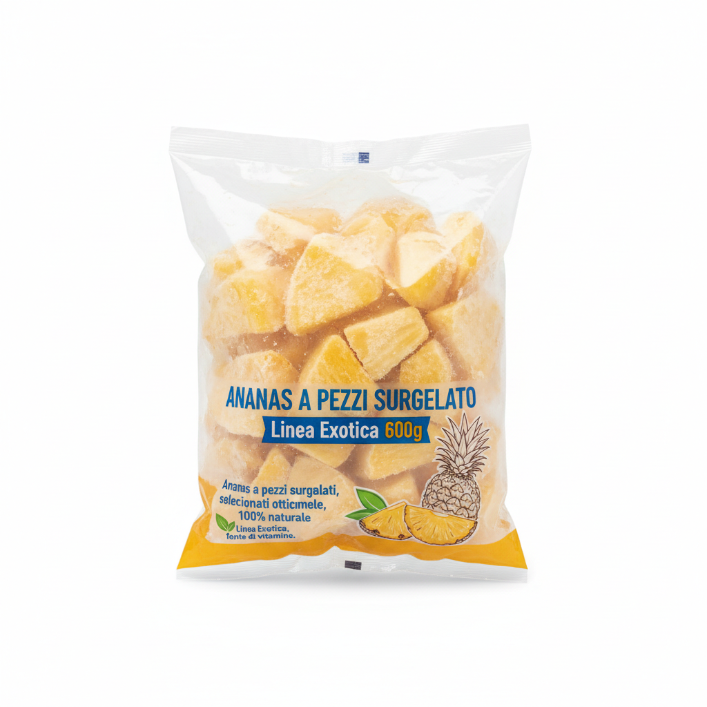 Frozen Pineapple Pieces - Exotica Line 600g