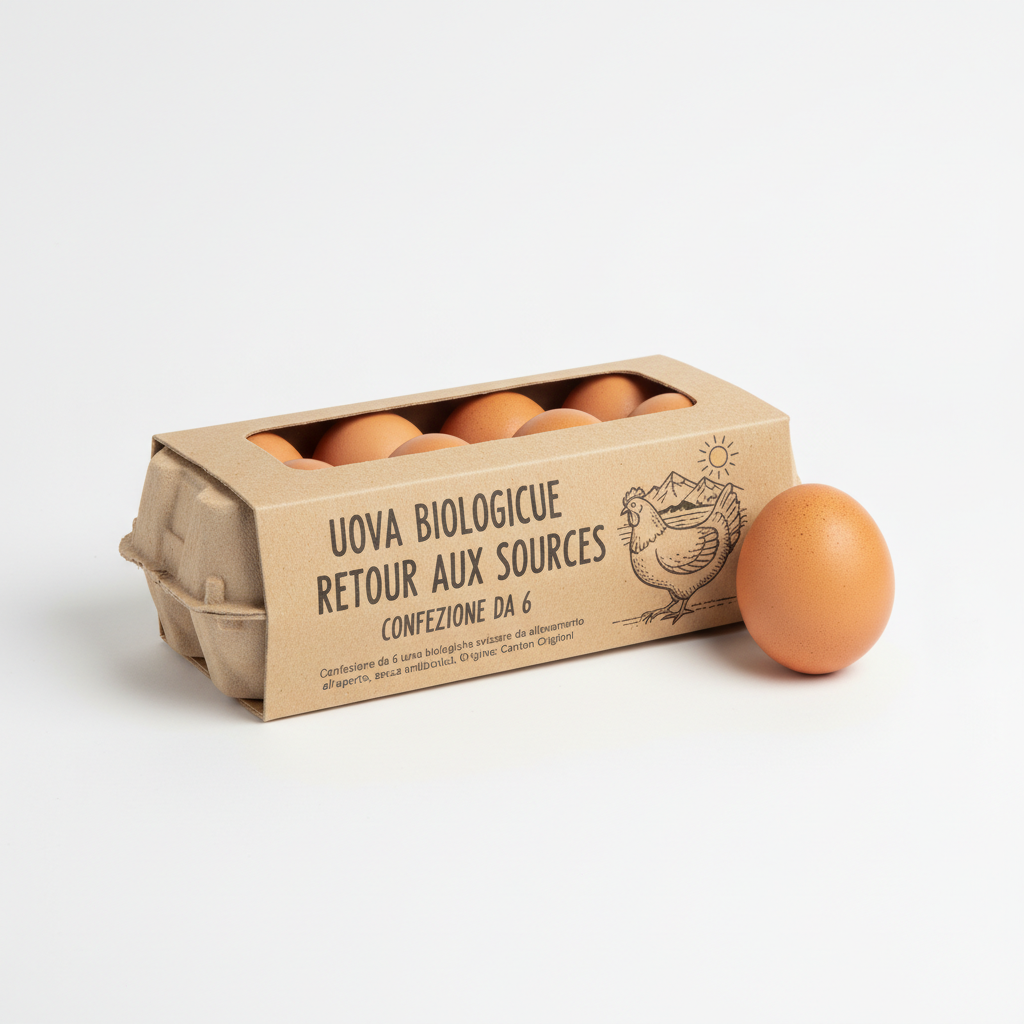 Uova Biologiche Retour aux Sources - Confezione da 6