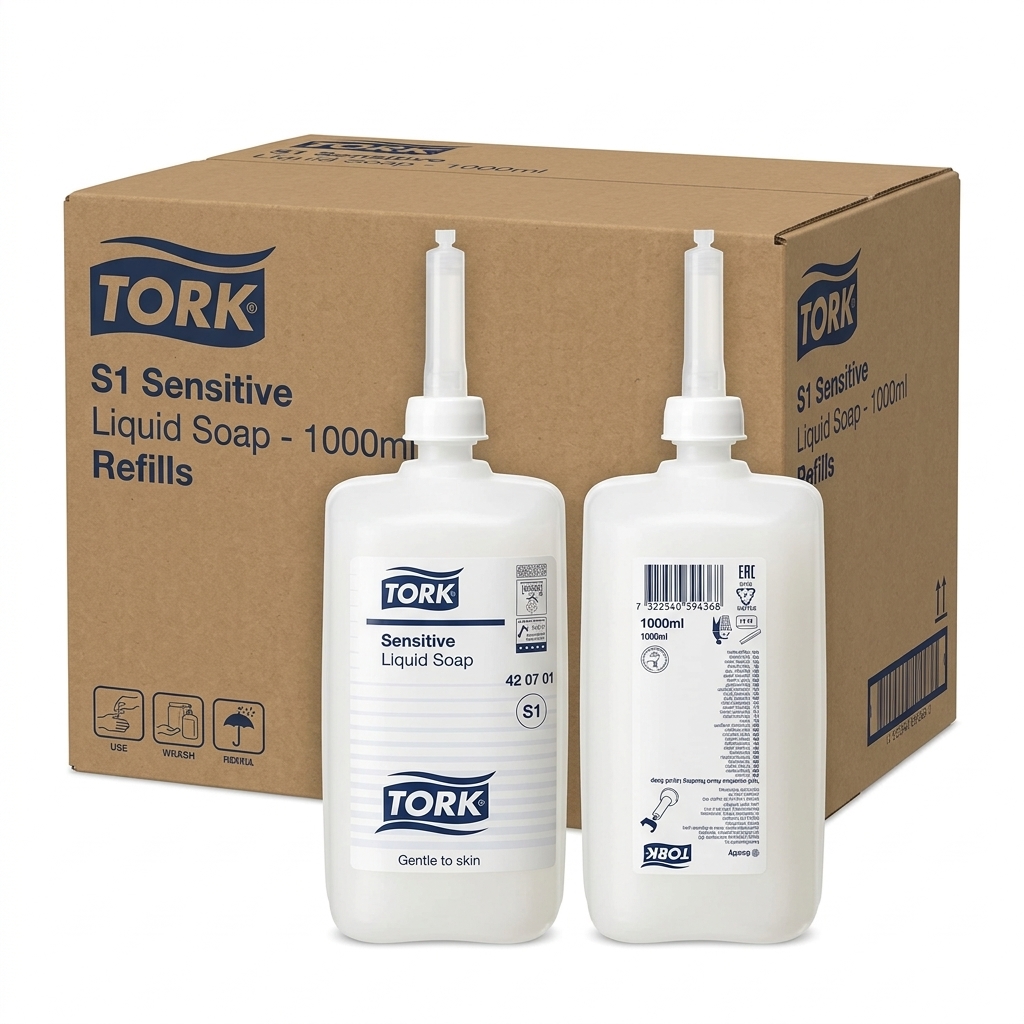 TORK SENSITIVE LIQUID SOAP S1 REFILL 1L PCS AL