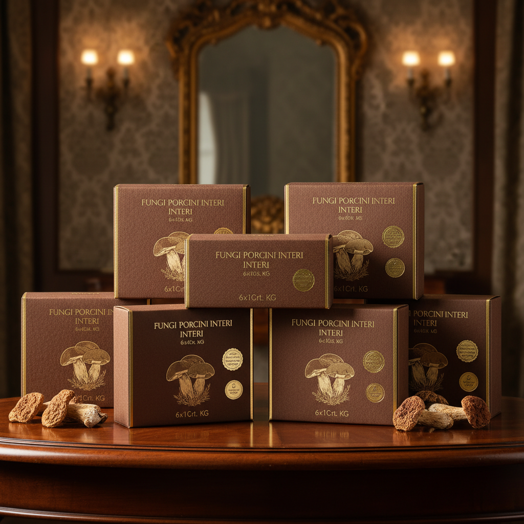 Funghi Porcini Interi 6x1Crt. KG