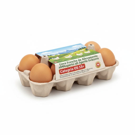 [095121] Fresh Swiss Free-Range Eggs, OS 53+