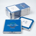 Carton a Pizza Personnalise Acqua e Farina Strie 33x33x3,5 cm (Paquet 100 pcs)
