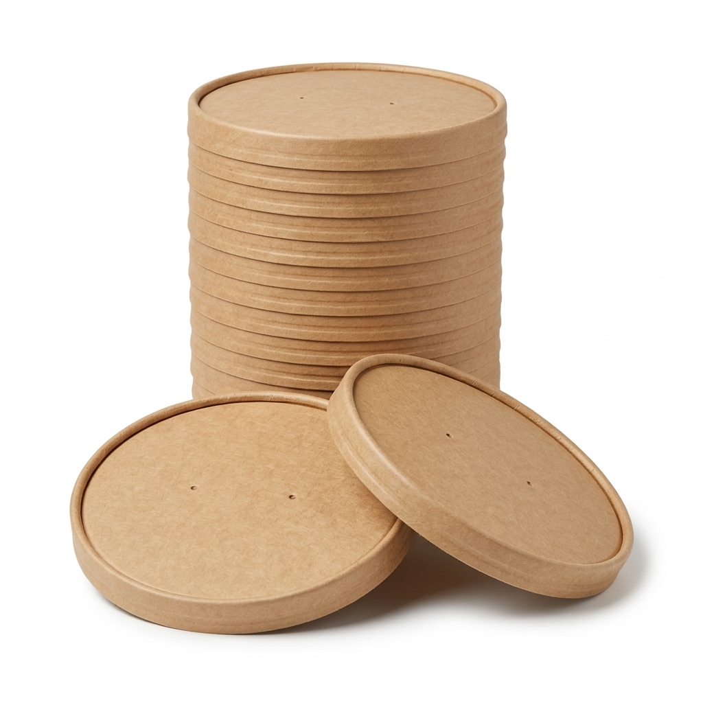 [52241] Coperchi in Carta Avana per Coppe Insalata 750/1000 ml - 25 pz/conf