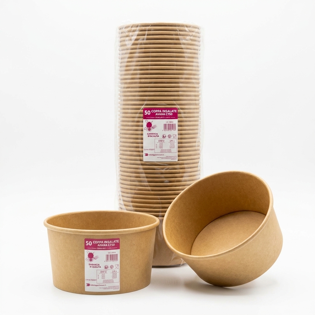 Coupelle à Salade Kraft Avana C750 750ml - 50 Pièces