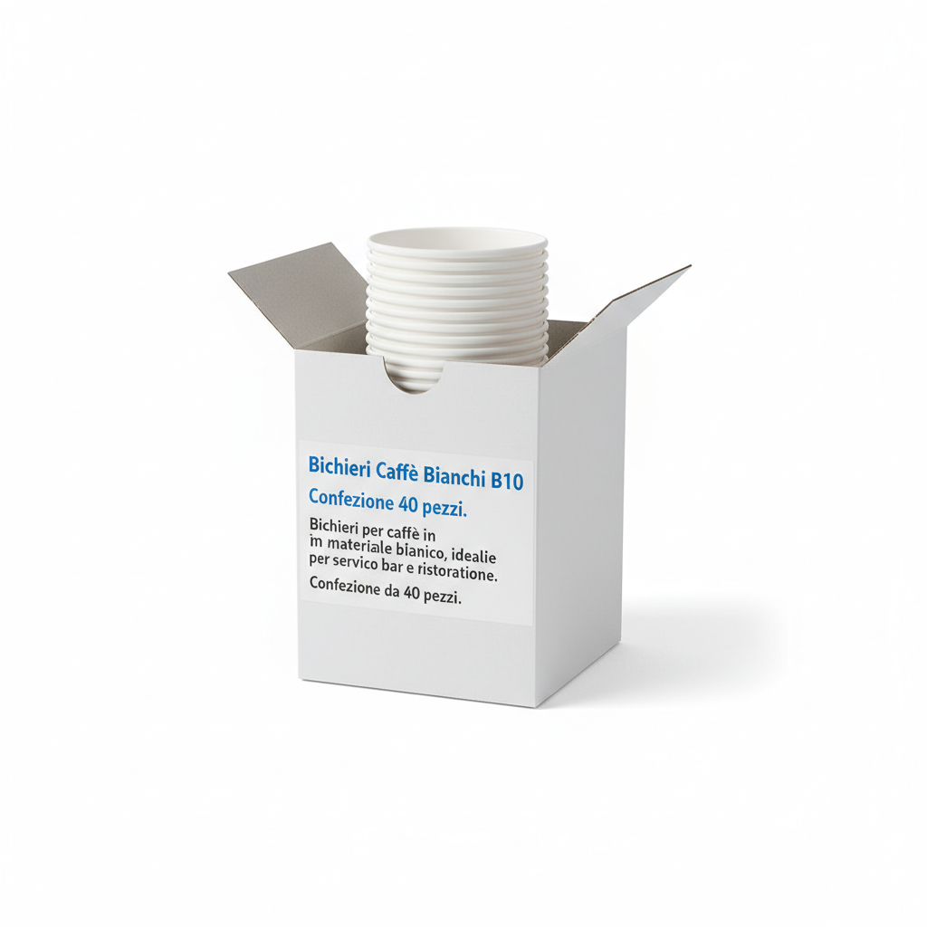 White Coffee Cups B10 - Pack of 40
