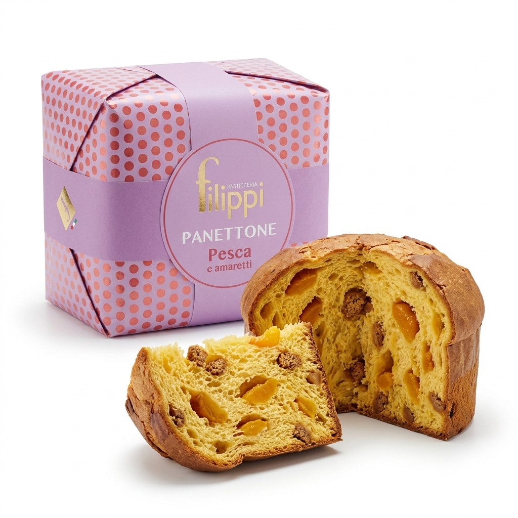 [SPE 3805] Panettone mit Pfirsich und Amaretti 1 kg