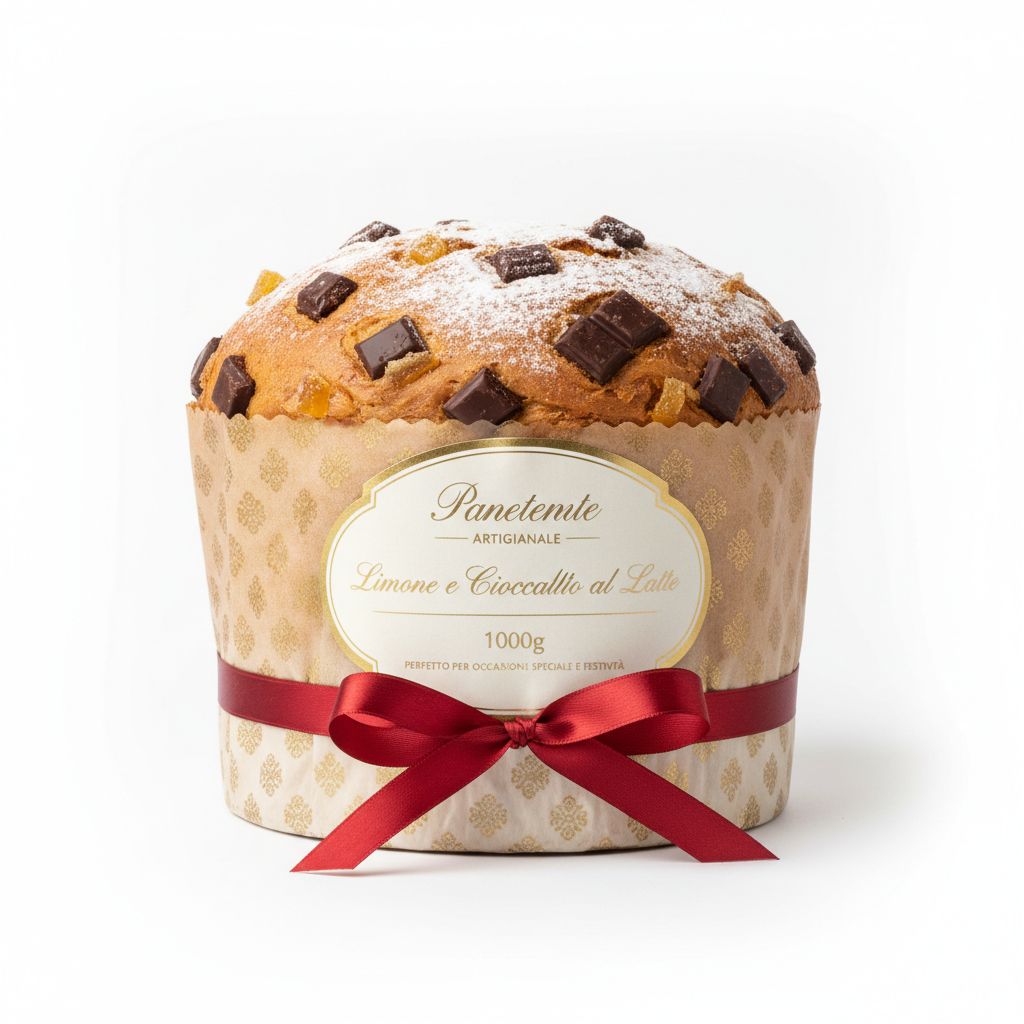 Panettone Limone e Cioccolato al Latte 1000g