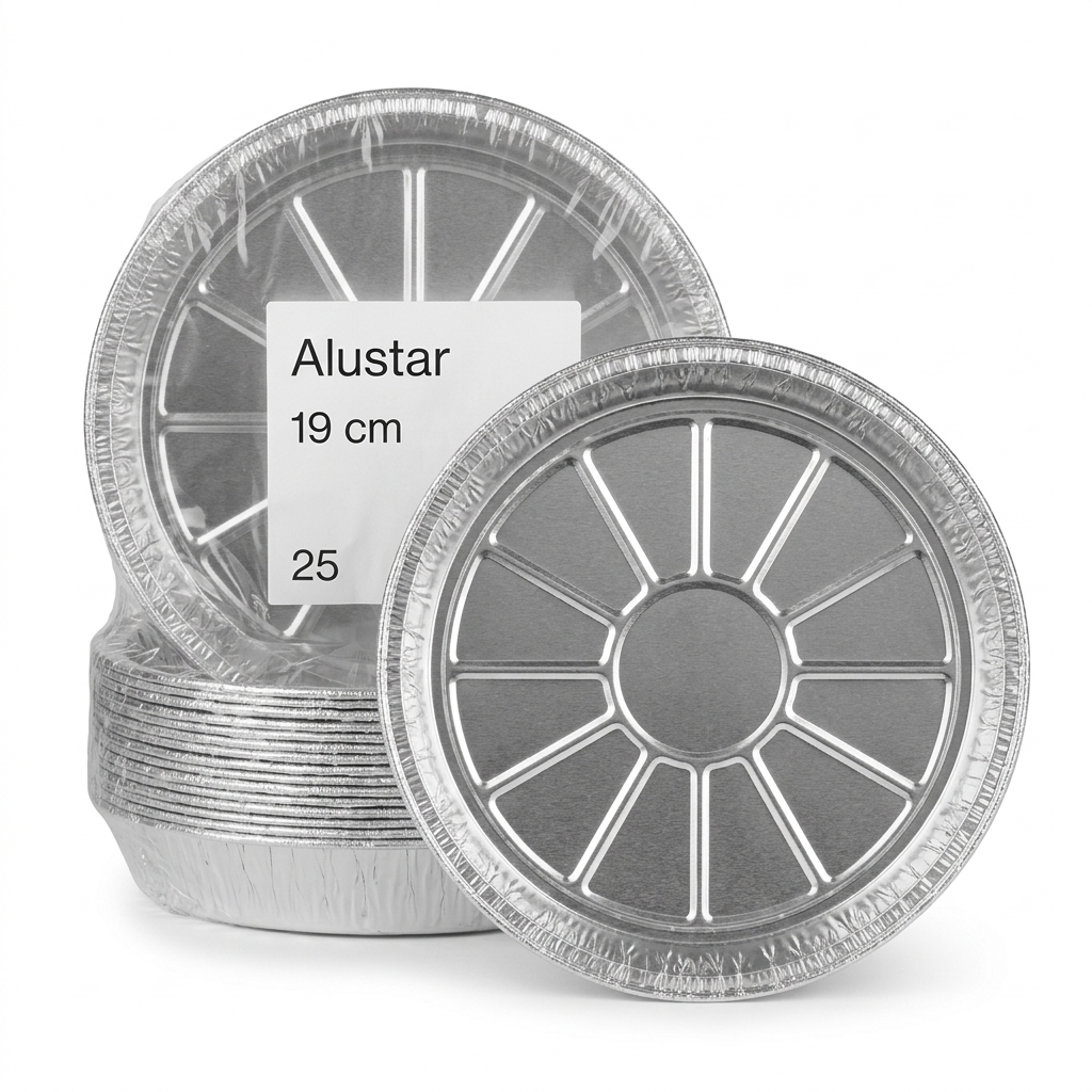 Alustar Form - Stampi in Alluminio Ø 19 cm (Confezione da 25)