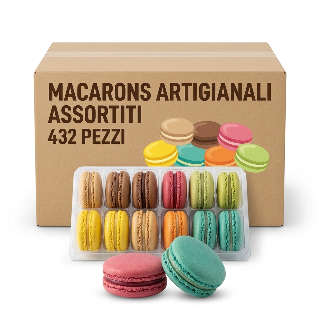 [09930072] Sortierte handwerkliche Macarons 432 Stk.