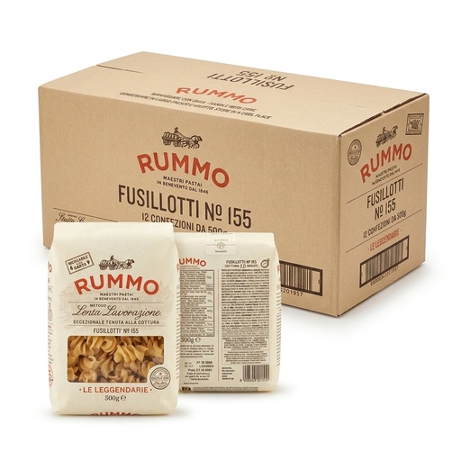 [08001267] Fusillotti N°155 Le Leggendarie Pasta di Semola di Grano Duro 500 g — Rummo