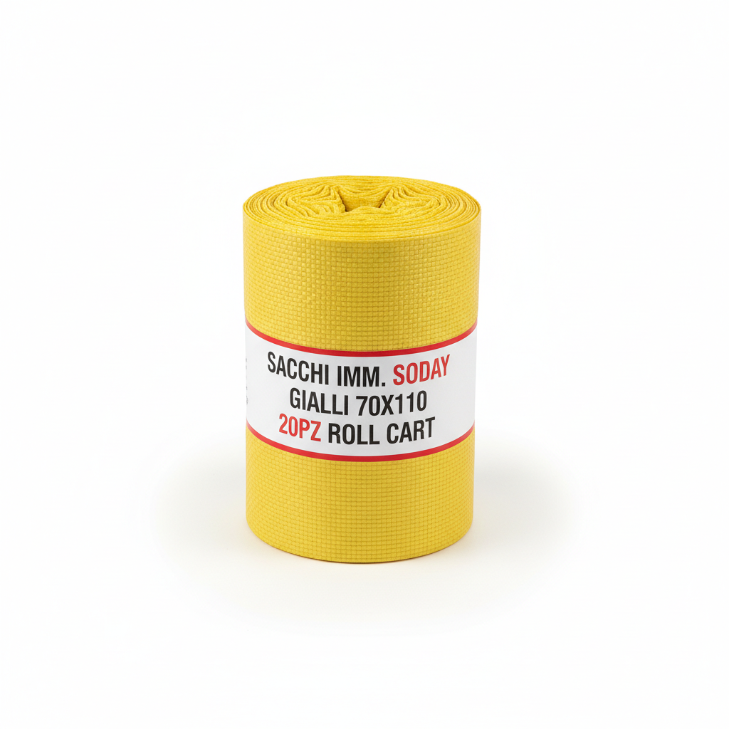 Sacchi Imm. Soday Gialli 70x110 20pz Roll Cart
