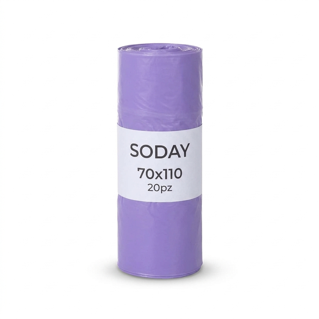Sacchi Imm. Soday Viola 70x110 20pz Roll Cart