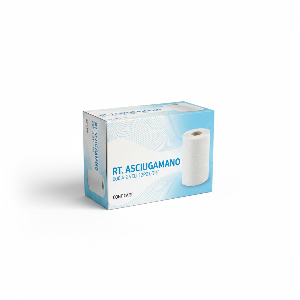 Rt. Asciugamano 600 a 2 Veli 12pz conf CART