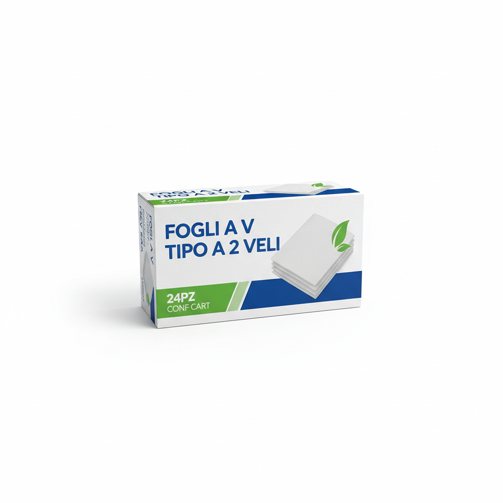 FOGLI A V TIPO A 2 VELI 24PZ CONF CART