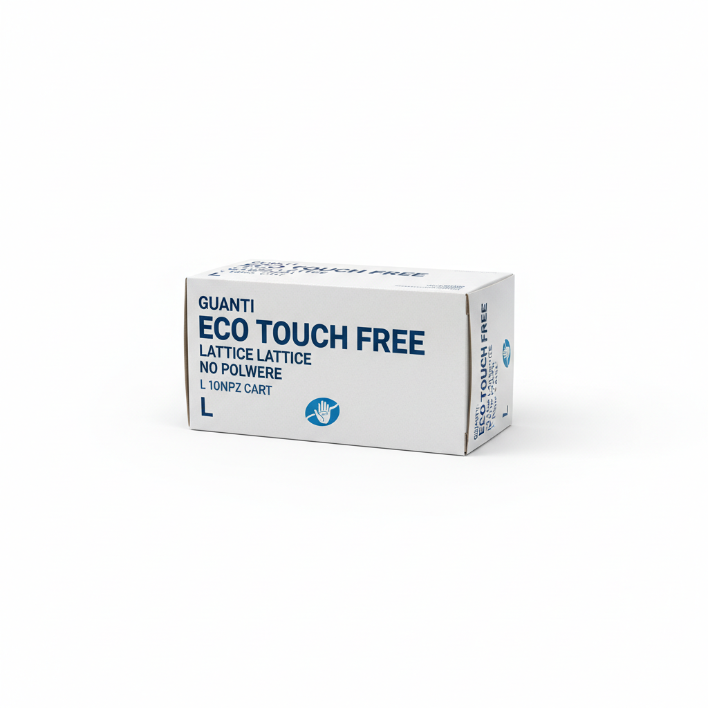 GUANTI ECO TOUCH FREE LATTICE NO POLVERE L 100PZ CONF CART