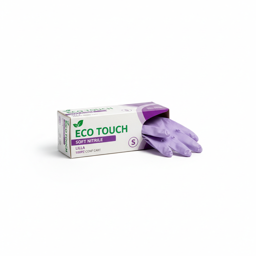 Guanti Eco Touch Soft Nitrile Lilla S 100pz pack CART