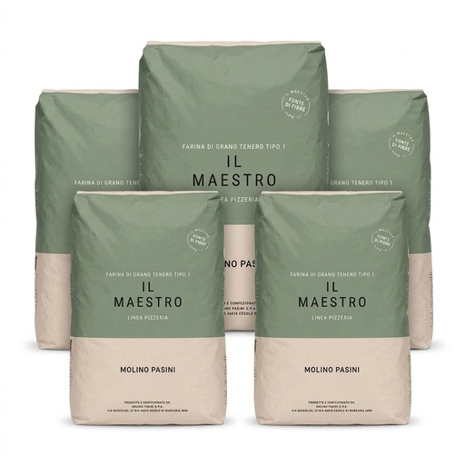 Farina di Grano Tenero Tipo 1 Il Maestro Pizzeria 25 kg - Molino Pasini