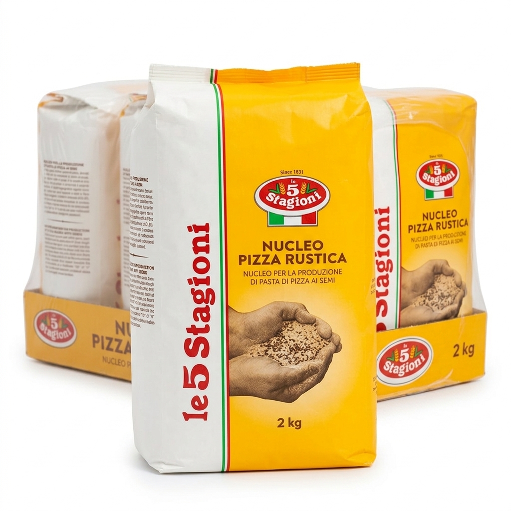 [2EAN108901FIB] Nucleo Pizza Rustica aux Graines 2 kg (Carton 12 kg) — Le 5 Stagioni