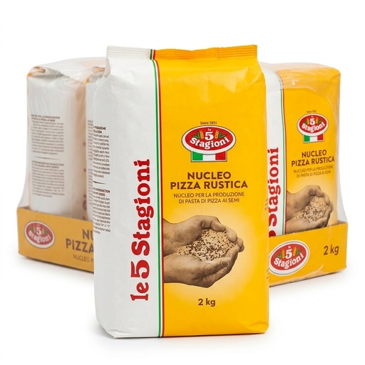 [2EAN108901FIB] Nucleo Pizza Rustica with Seeds 2 kg (12 kg Carton) — Le 5 Stagioni