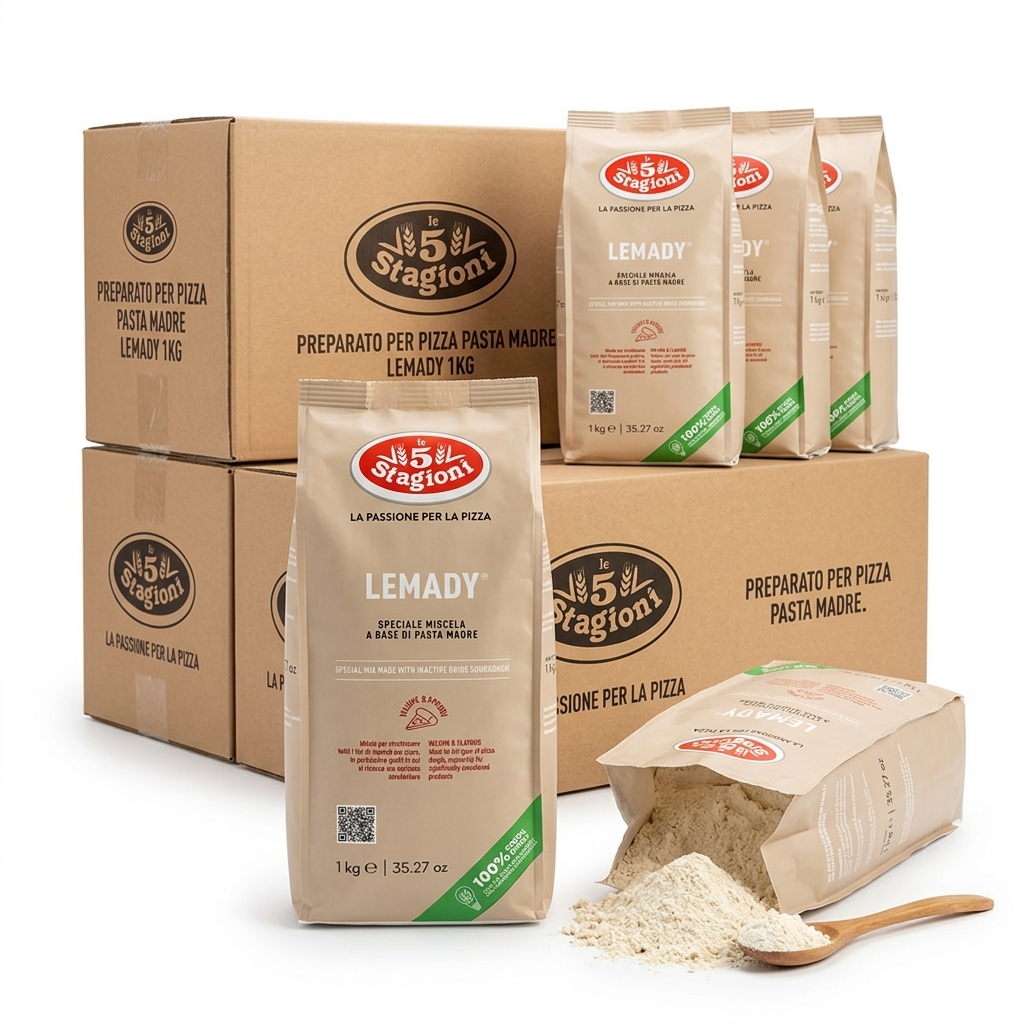 Lemady Preparato per Pizza Pasta Madre Essiccata 1 kg — Le 5 Stagioni