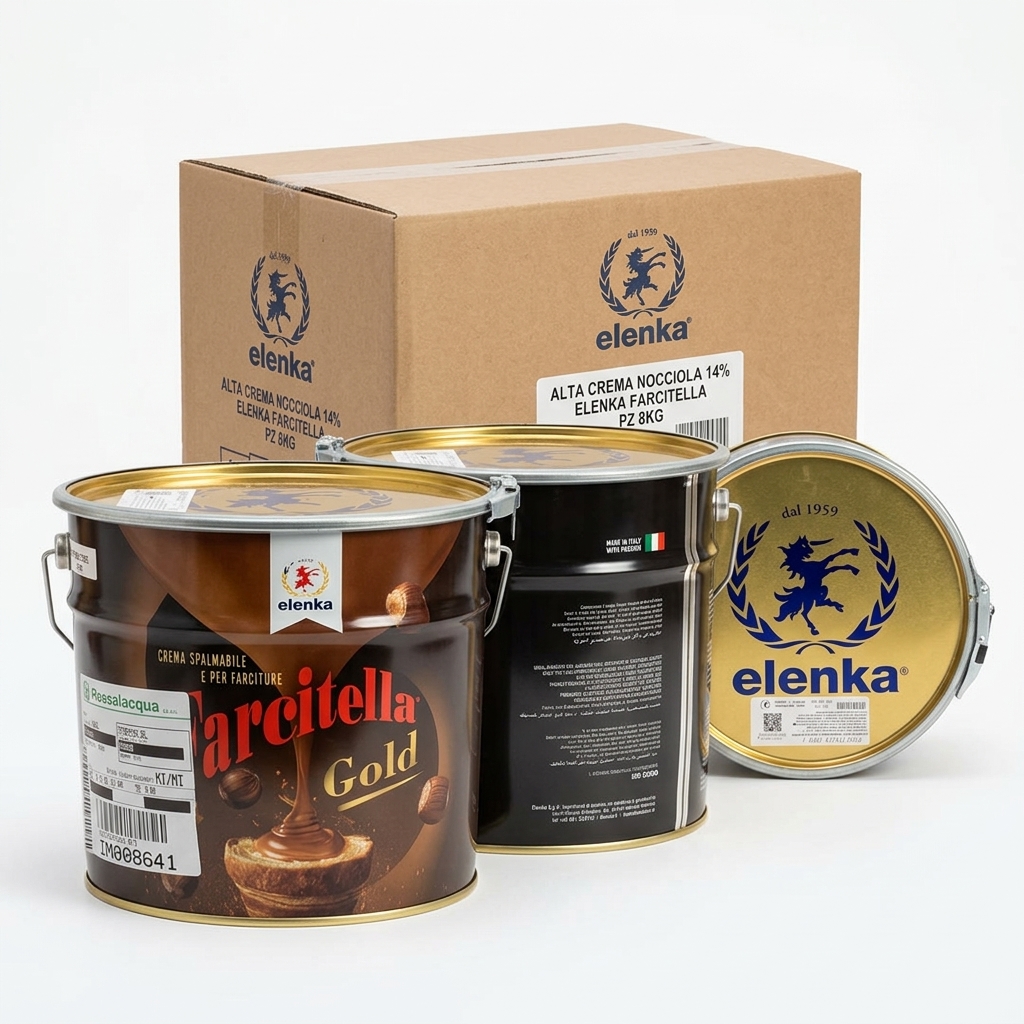 Alta Crema Hazelnut 14% Farcitella Bucket 8 kg — Elenka