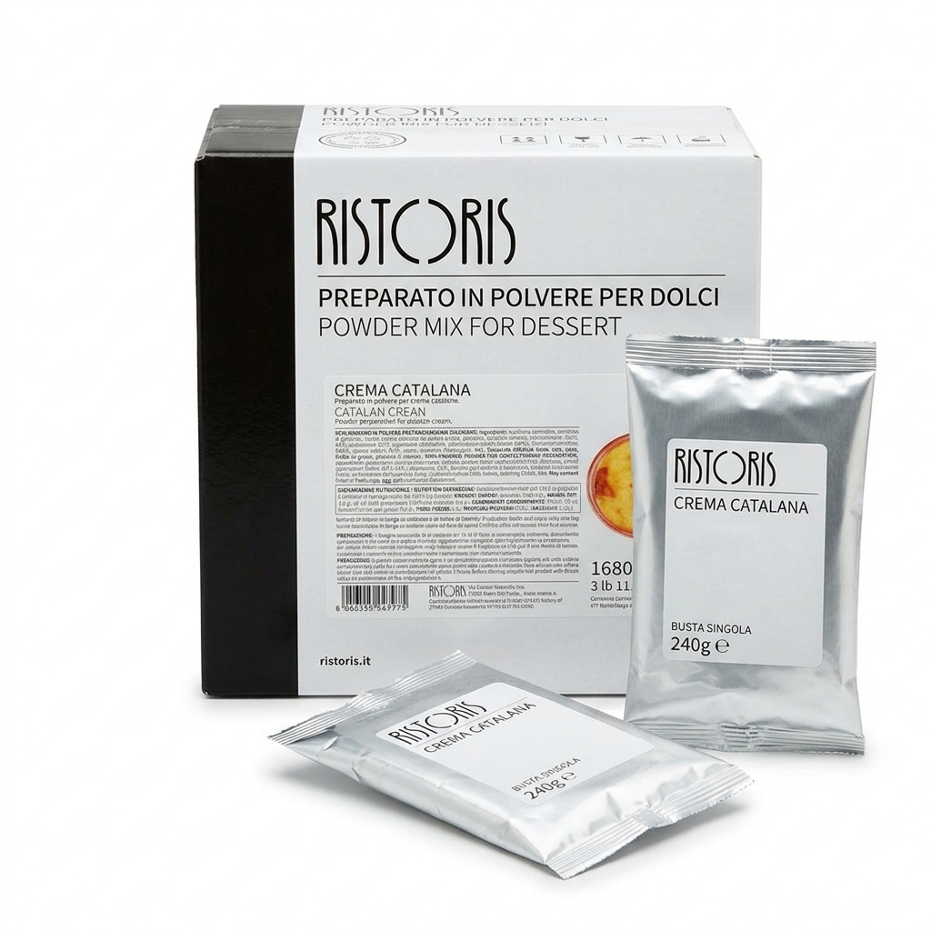 [015330] Catalan Cream Powder Mix Ristoris - 7 Bags of 240 g