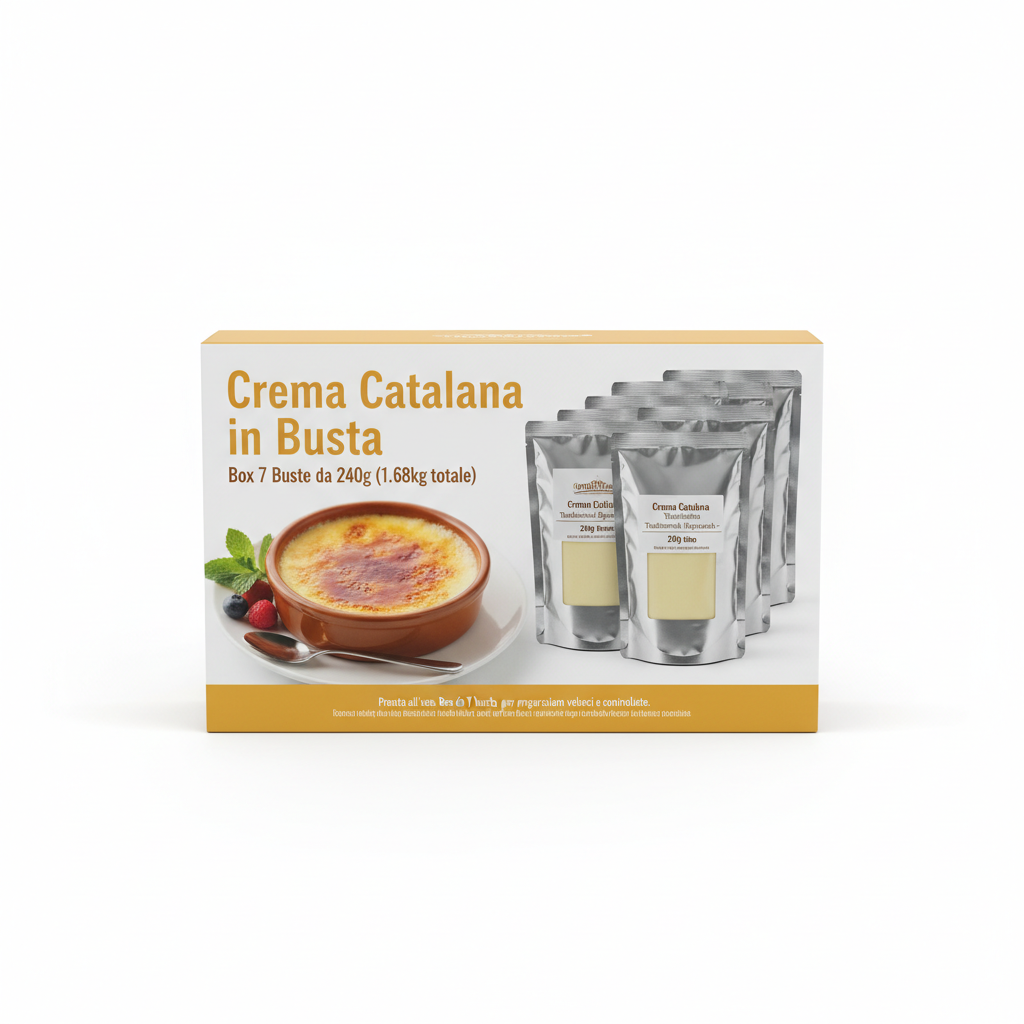 Crema Catalana in Busta - Box 7 Buste da 240g (1.68kg totale)