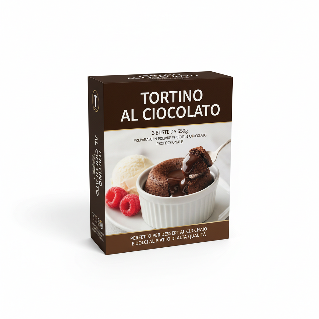 Tortino al Cioccolato Box - 3 Buste da 650g