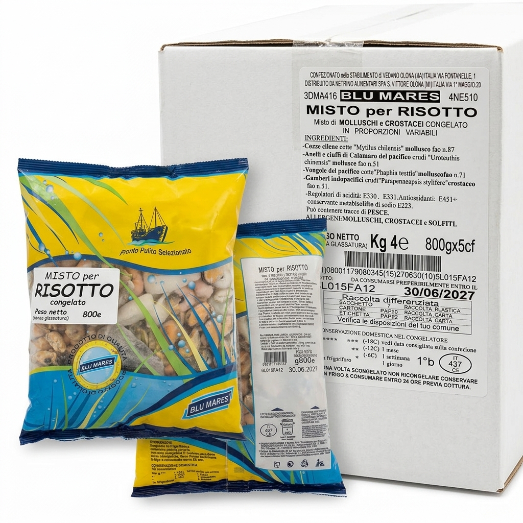 [3DMA416] Mélange Fruits de Mer pour Risotto 800 g
