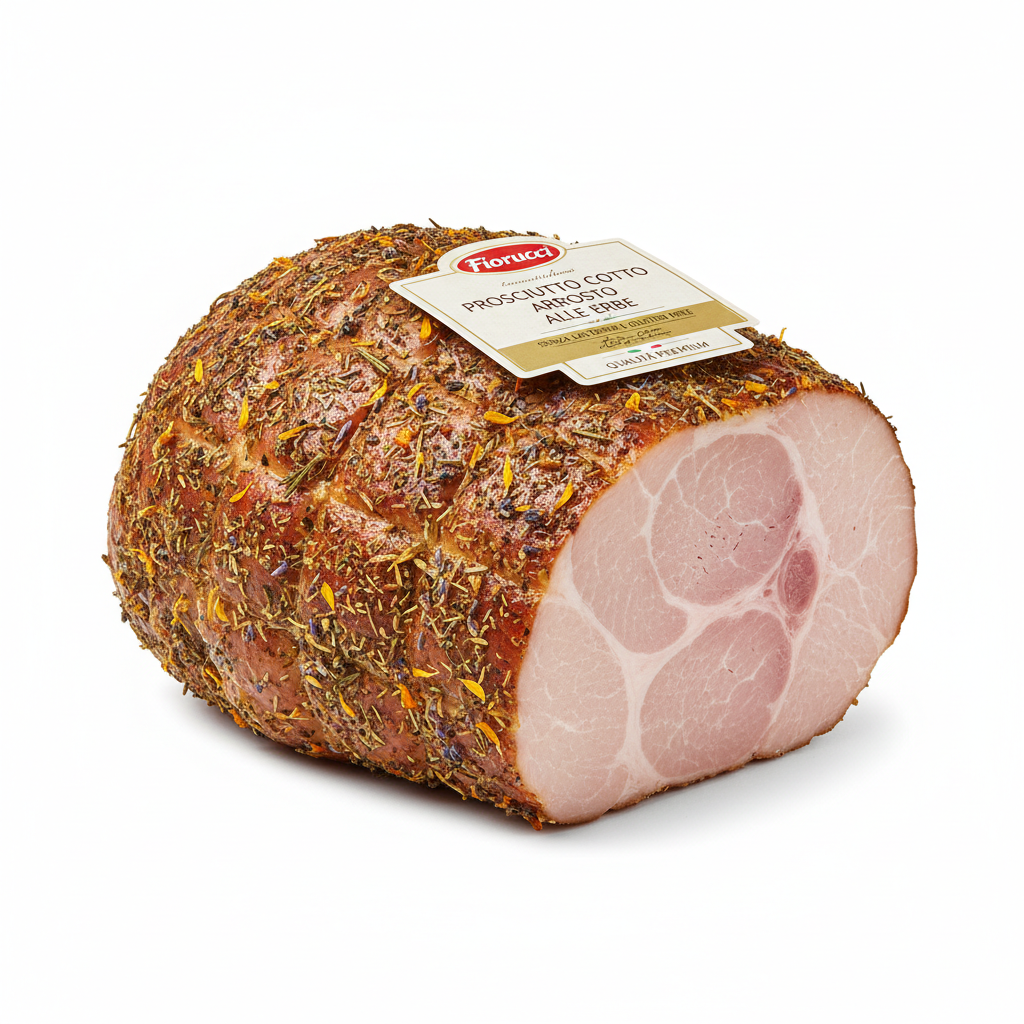 [03181012] Gebratener Kochschinken mit Kräutern Fiorucci, ganz, ca. 8,5 kg