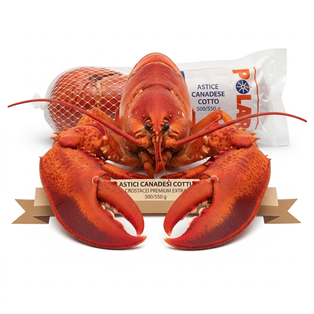 [3DIA623] Cooked Canadian Lobsters 500/550 g - Crostacei Premium Extra