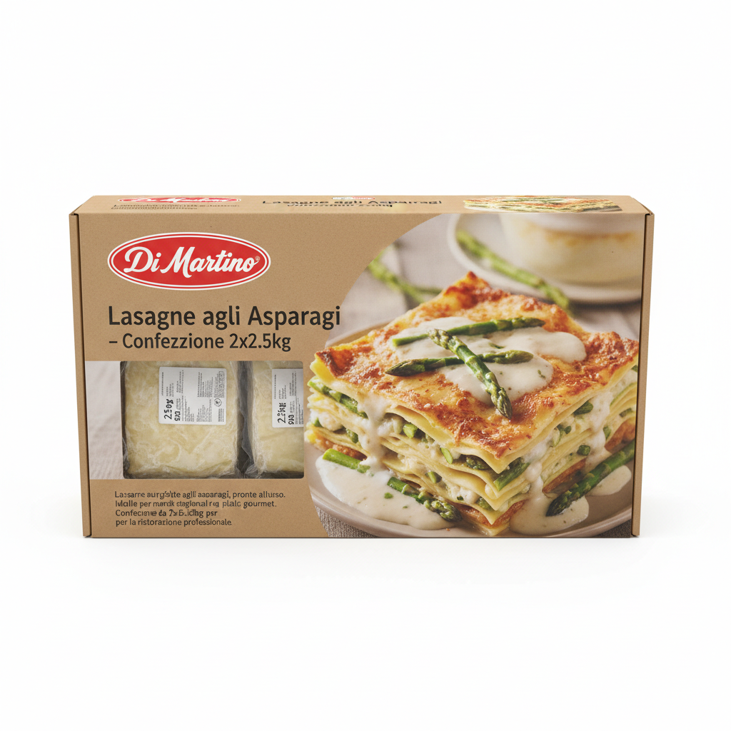 Lasagne agli Asparagi di Martino - Confezione 2x2.5kg