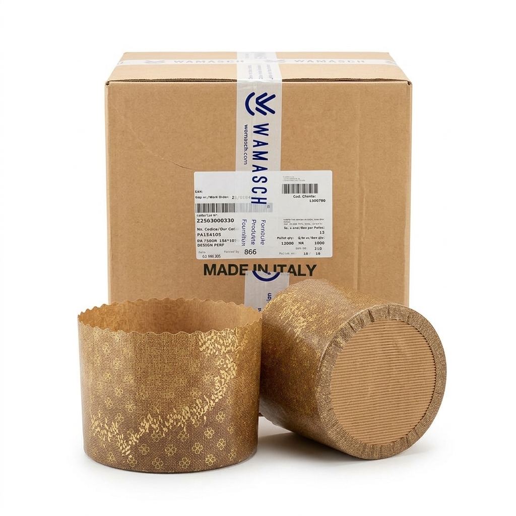 Tall Panettone Paper Mould 750 g Ø155x106 mm — Carton of 1000 pcs