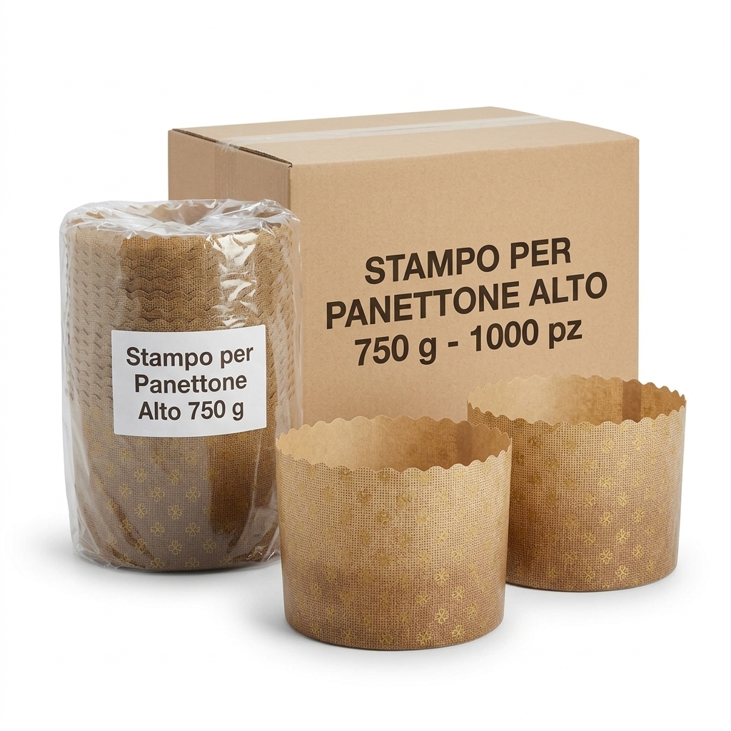 Tall Panettone Paper Mould 750 g Ø155x106 mm — Carton of 1000 pcs