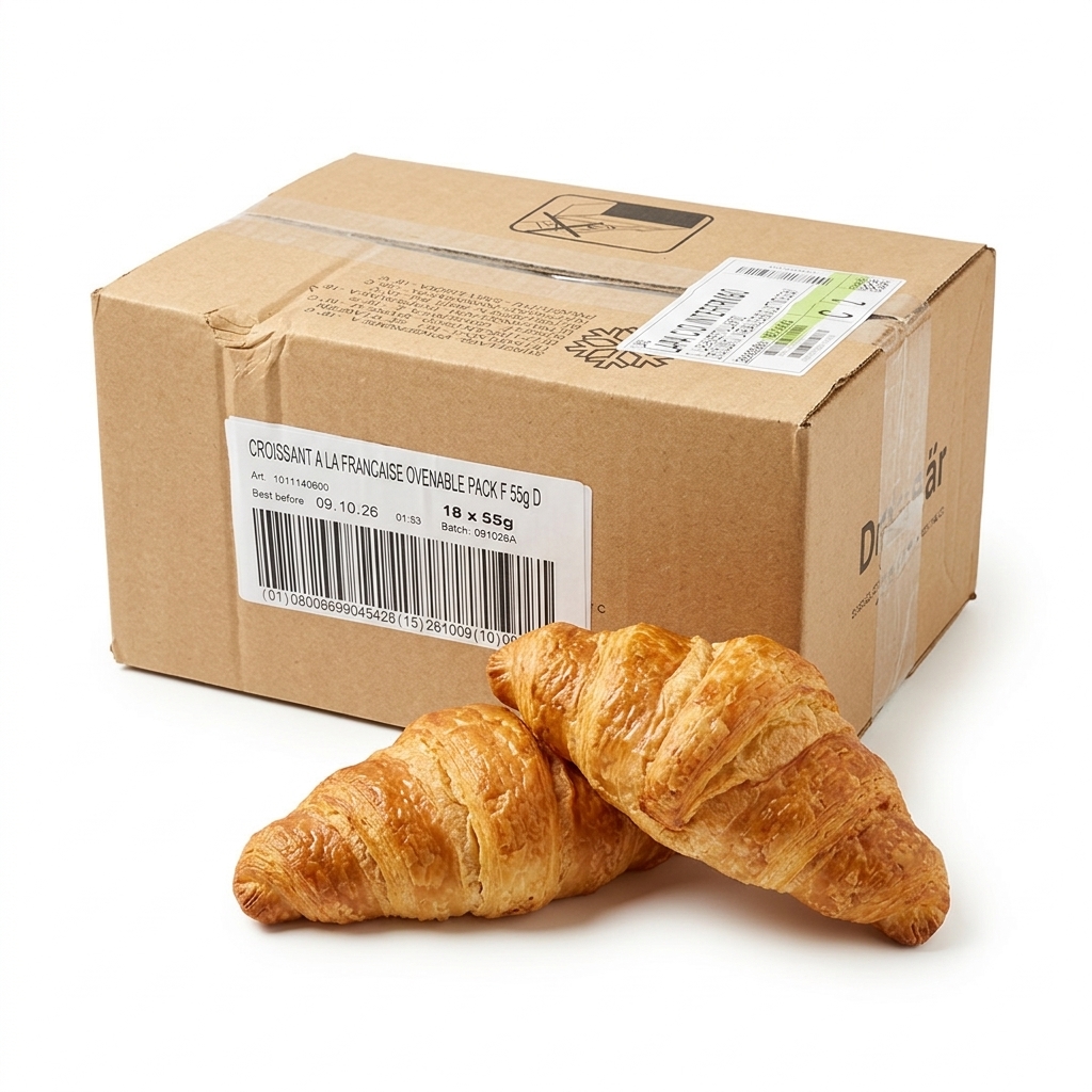 [1011140600] Croissant Francese Senza Glutine Surgelato 55 g (Cartone 18) — Schär