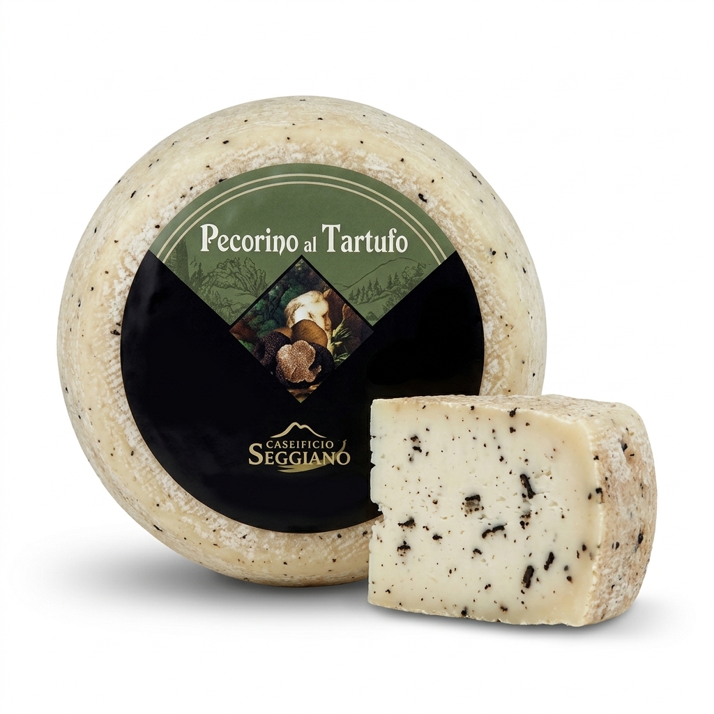 [09980347] Pecorino al Tartufo gereift ca. 1,4 kg — Caseificio Seggiano