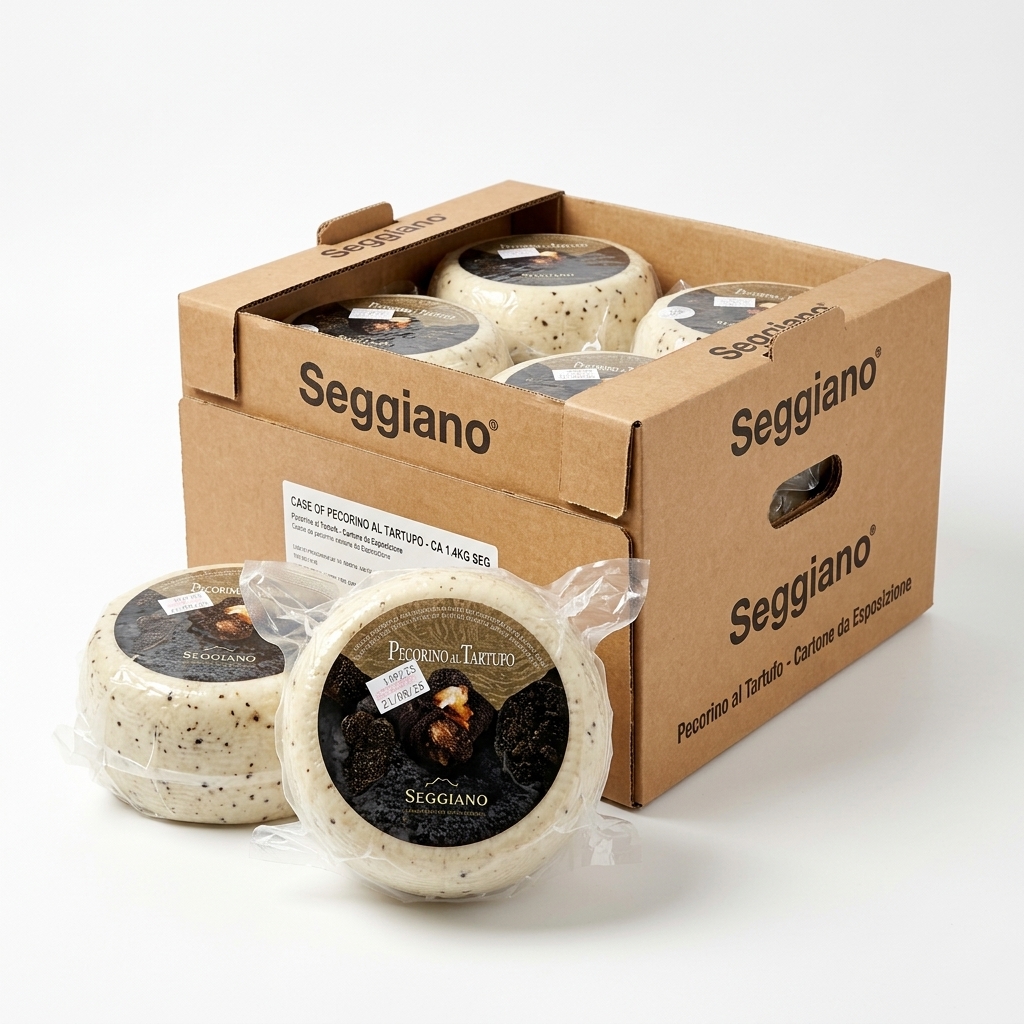 [09980347] Pecorino with Truffle Aged approx. 1.4 kg — Caseificio Seggiano
