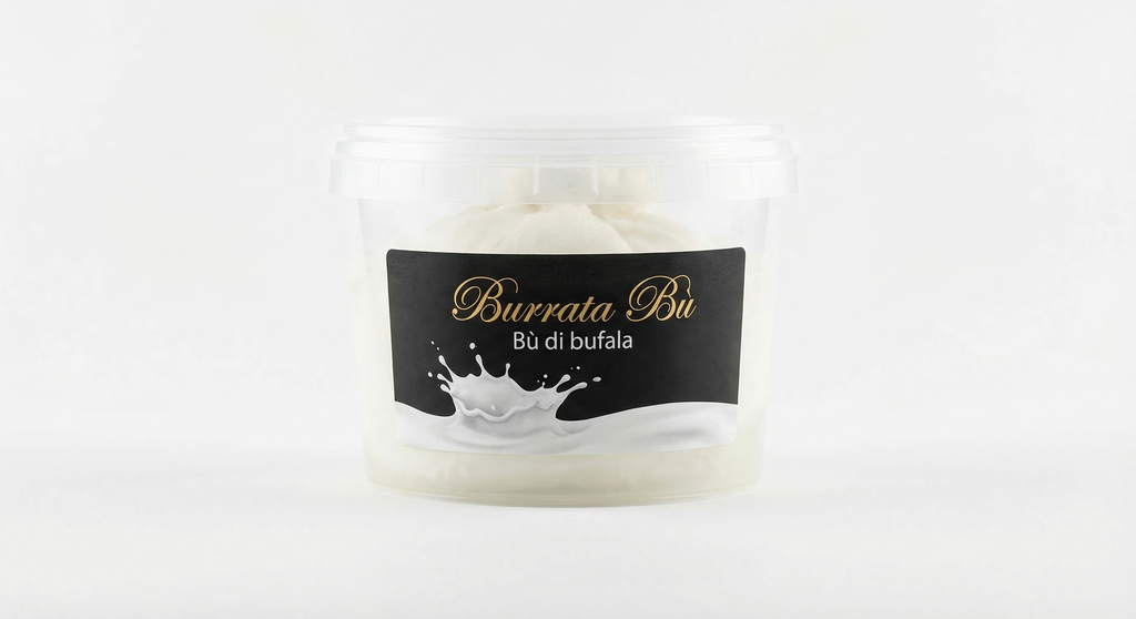 BURRATA BLU DI BUFALA BICCHIERE 6X125G 1KG CRT GIFF