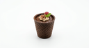 Bicchierino medio in wafer al cioccolato puro 60% - 45mm 90pz Karton