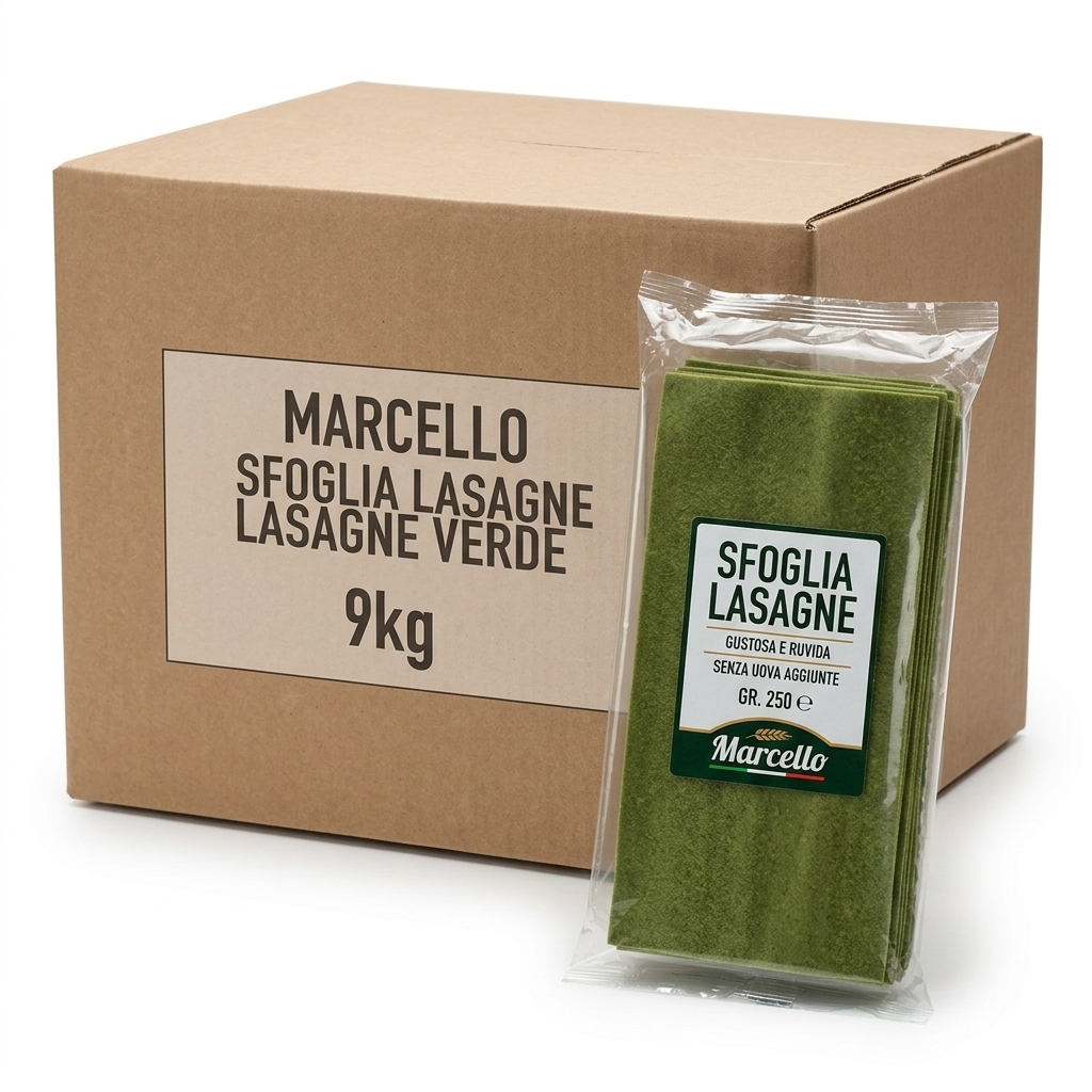 SFOGLIA LASAGNE VERDE 1.5KG CONF CA 9KG CRT MARC