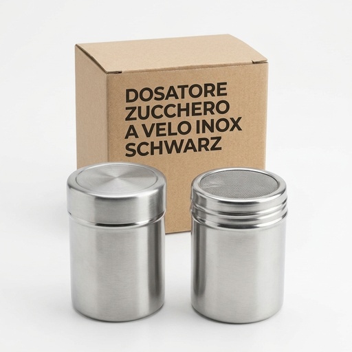 [02 000 09] DOSATORE ZUCCHERO A VELO INOX SCHWARZ PZ AL