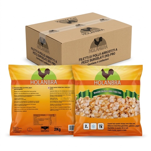 [PRO-062070] Roasted Chicken Fillet Pieces Frozen 2 kg
