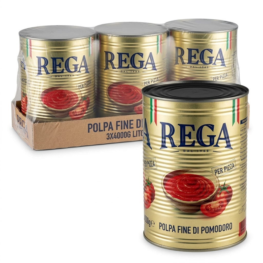 POLPA FINE DI POMODORO 3X4000G LITO REGA