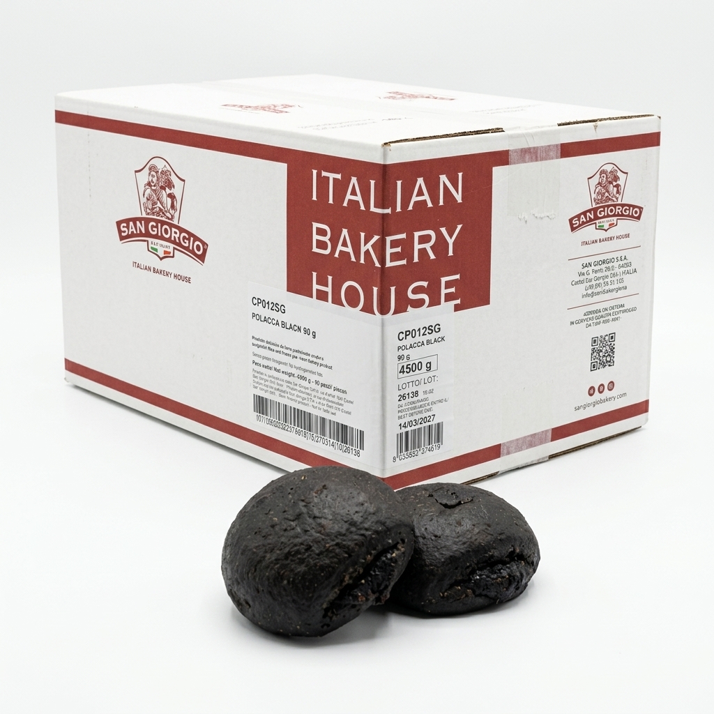 [CP012SG] Polacca Black Edition au cacao 90 g (Carton 50 pièces) — San Giorgio