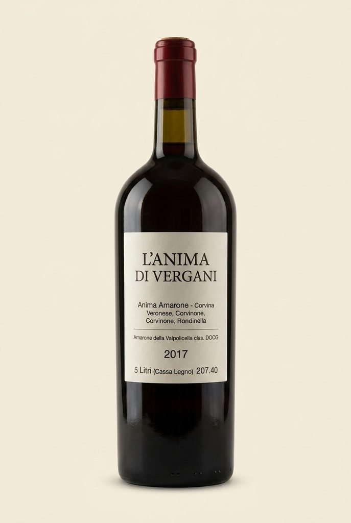 [VRG-LANIMA-ANIMAAMA-2017-500CL] L'Anima di Vergani - Anima Amarone 5 Litri (Cassa Legno)
