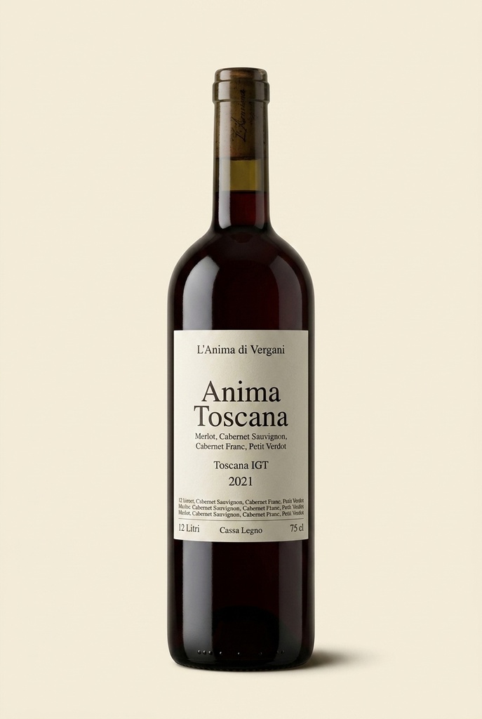 [VRG-LANIMA-ANIMATOS-2021-1200CL] L'Anima di Vergani - Anima Toscana 12 Litri (Cassa Legno)