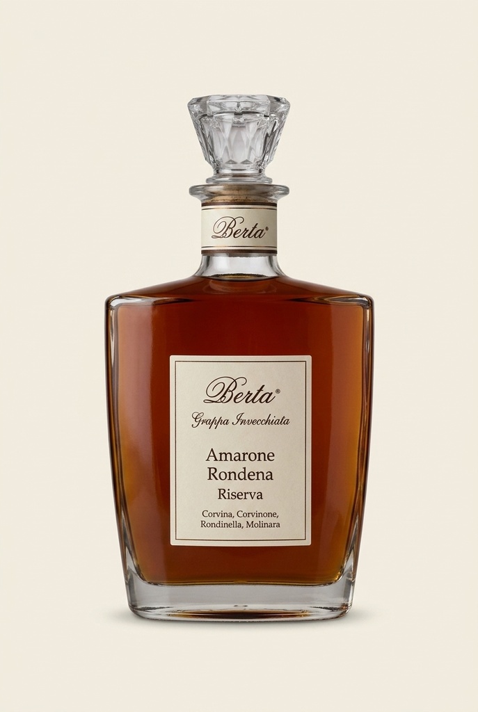 [VRG-BERTA-GRAPPAIN-NV-70CL] Berta - Grappa Invecchiata Amarone Rondena Riserva