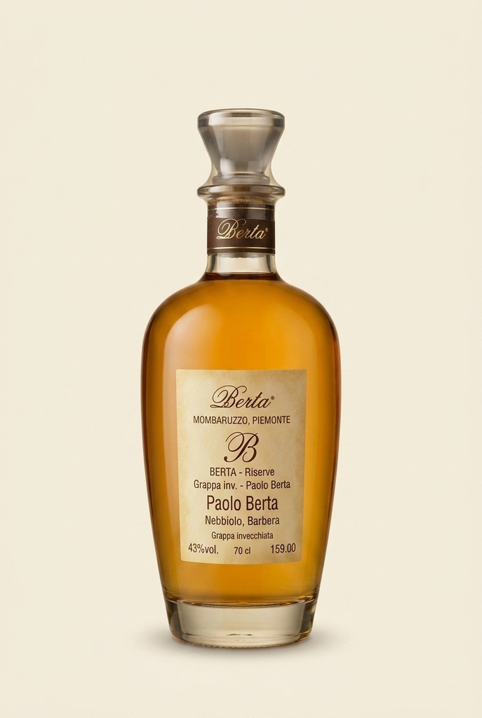 [VRG-BERTA-GRAPPAIN-NV-70CL] Berta - Gereifte Grappa Paolo Berta