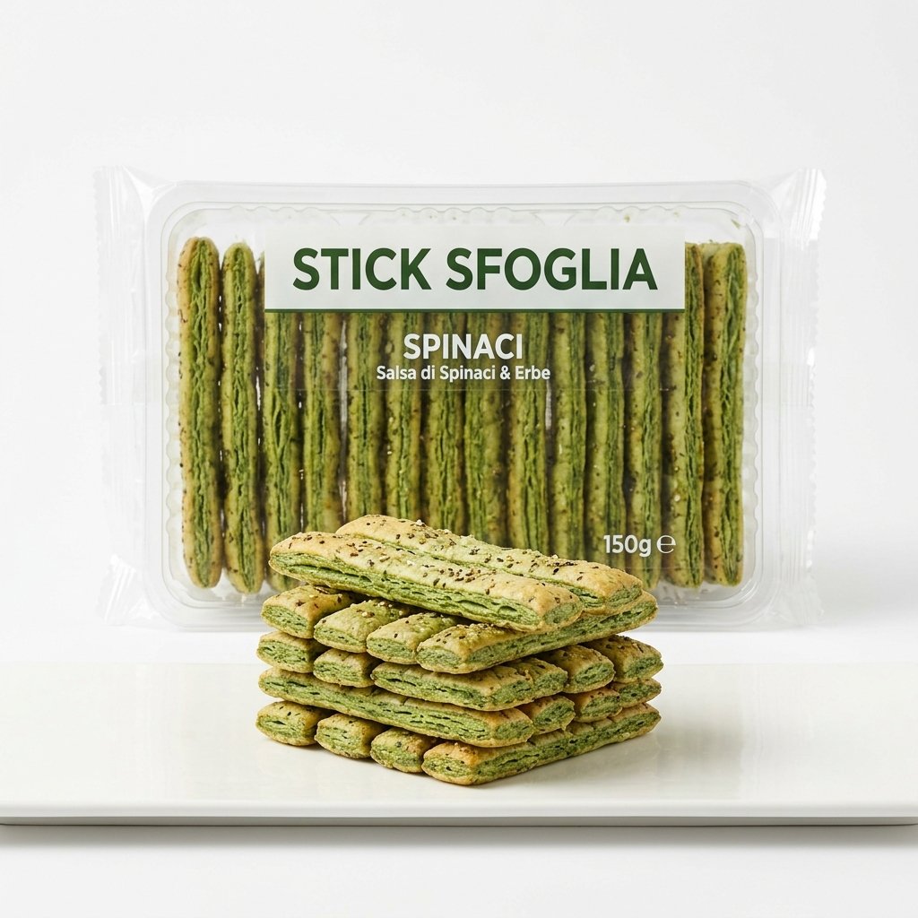 Stick di Sfoglia agli Spinaci Surgelati — Innovaction