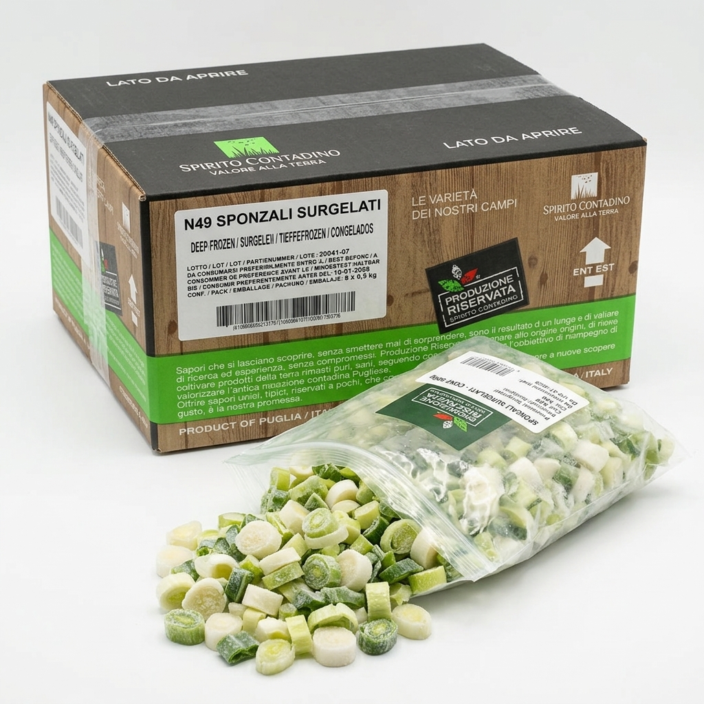 Sponzali Surgelati Cartone 4 kg — Spirito Contadino